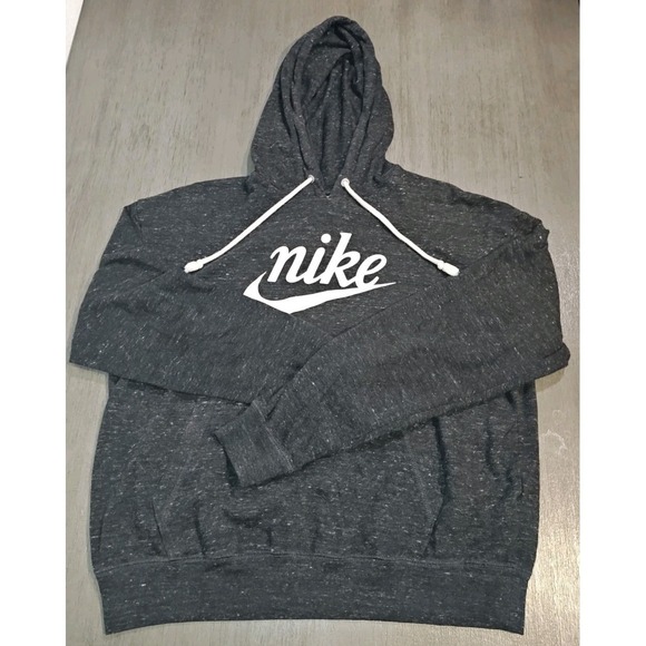 Nike Tops - Nike Women's Sportswear Gym dark gray heather Light hoodie,Size Medium